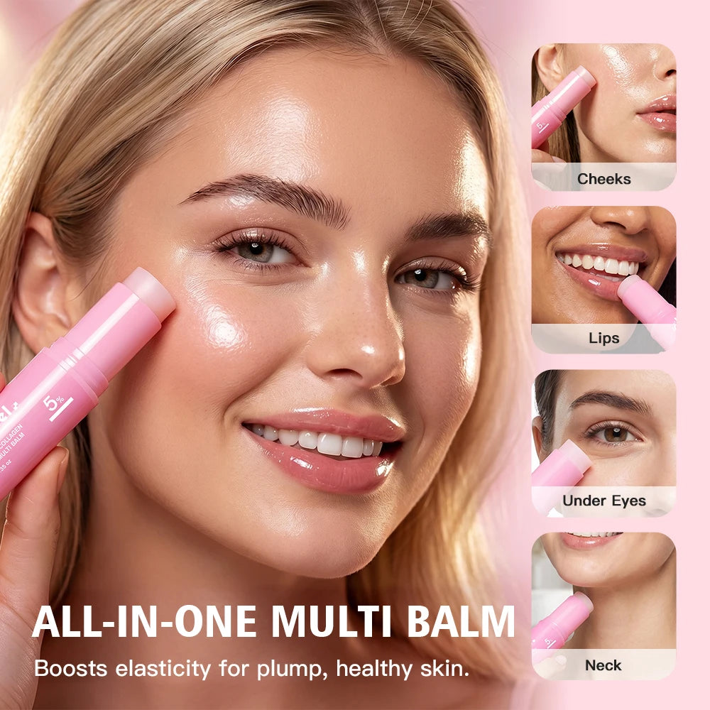 Baume en bâton de collagène rose PDRN – Multi-baume hydratant | Hanul Skin